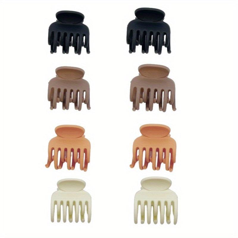 Small Hair Claw Solid Ponytail Holder Nonslip Hair Claw Clip