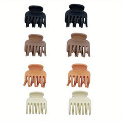 Small Hair Claw Solid Ponytail Holder Nonslip Hair Claw Clip