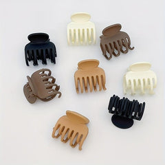 Small Hair Claw Solid Ponytail Holder Nonslip Hair Claw Clip