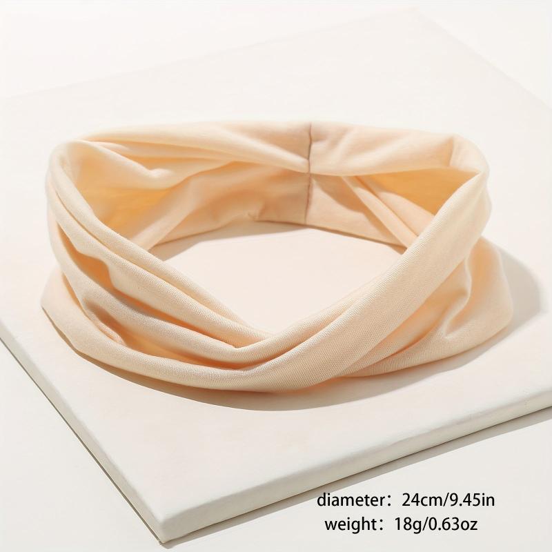 6pcs Yoga Headband Wide Brim Sweat Absorbing Turban Hair Accessories