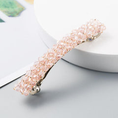 Crystal Solid Hairclip Bridal Wedding Hairpin Barrette