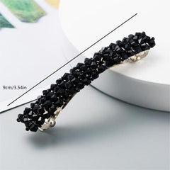 Crystal Solid Hairclip Bridal Wedding Hairpin Barrette