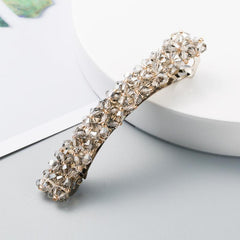 Crystal Solid Hairclip Bridal Wedding Hairpin Barrette