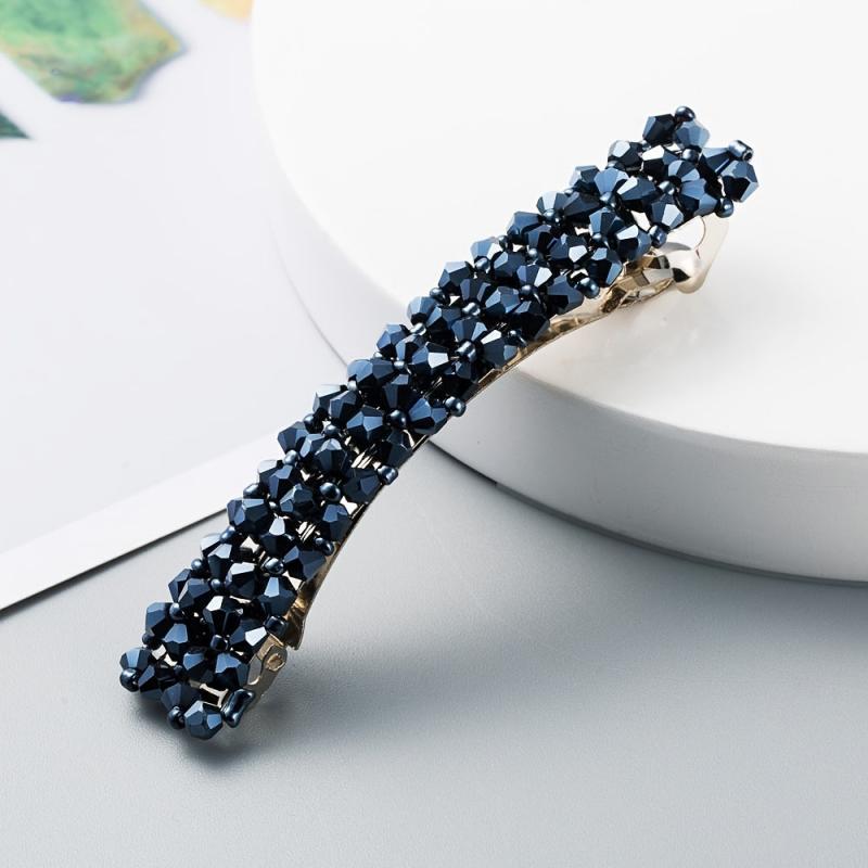 Crystal Solid Hairclip Bridal Wedding Hairpin Barrette