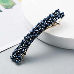 Crystal Solid Hairclip Bridal Wedding Hairpin Barrette