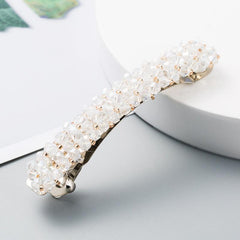 Crystal Solid Hairclip Bridal Wedding Hairpin Barrette