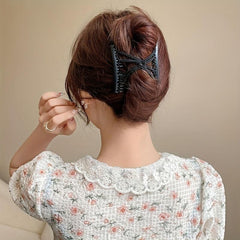 Elastic Double Side Hair Comb Hairdressing Ladies Hair Side Comb Beaded