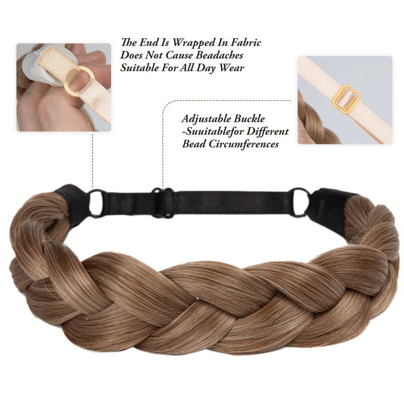 Braid Wig Headband Hair Extension Stretch Hair Piece Hair Accessories