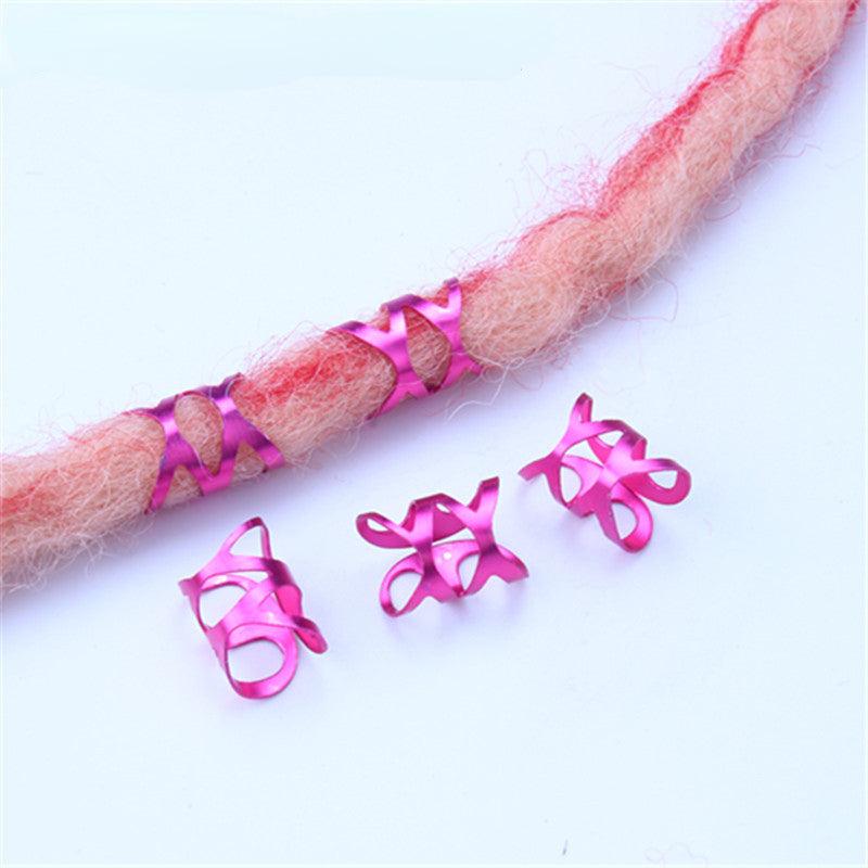Multicolor Alloy Dreadlocks Metal Hair Ring Y2K Hair Accessories