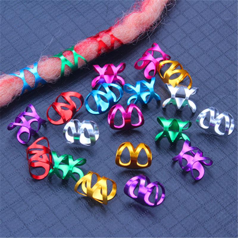 Multicolor Alloy Dreadlocks Metal Hair Ring Y2K Hair Accessories