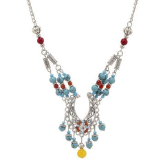 Boho Earrings Necklace Set Vintage Hanfu Alloy Hair Accessories