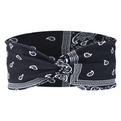 Boho Style Printed Sports Headband Yoga Headband Flower Pattern