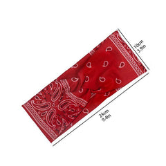 Boho Style Printed Sports Headband Yoga Headband Flower Pattern