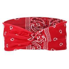 Boho Style Printed Sports Headband Yoga Headband Flower Pattern
