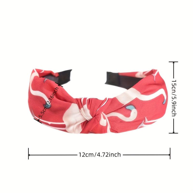 Flamingo Fabric Hair Scrunchies Boho Style Headband