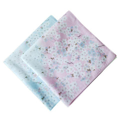 2PCS 42 Women's Printed Handkerchief Soft Absorbent For Wedding