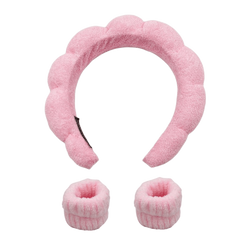 3pcs Puffy Headband Sponge Padded Headdress for Skincare Makeup