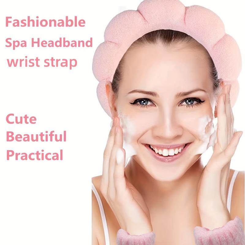 3pcs Puffy Headband Sponge Padded Headdress for Skincare Makeup