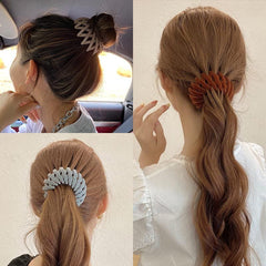 Velvet Bird's Nest Hair Clip Ponytail Holders