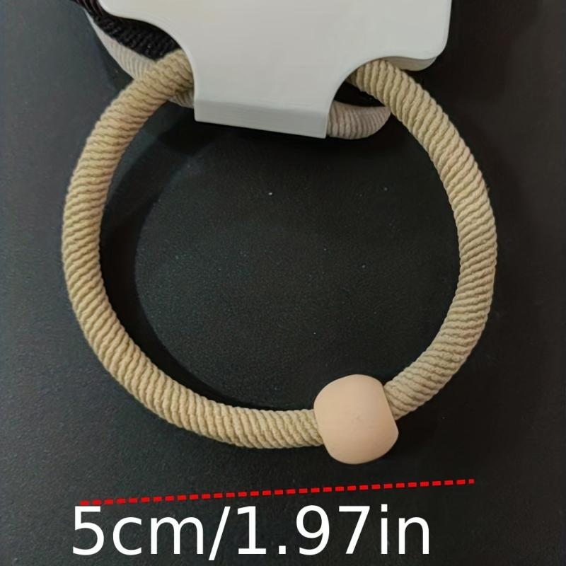 4pcs Beaded Hair Rope Ponytail Holder Hair Accessories