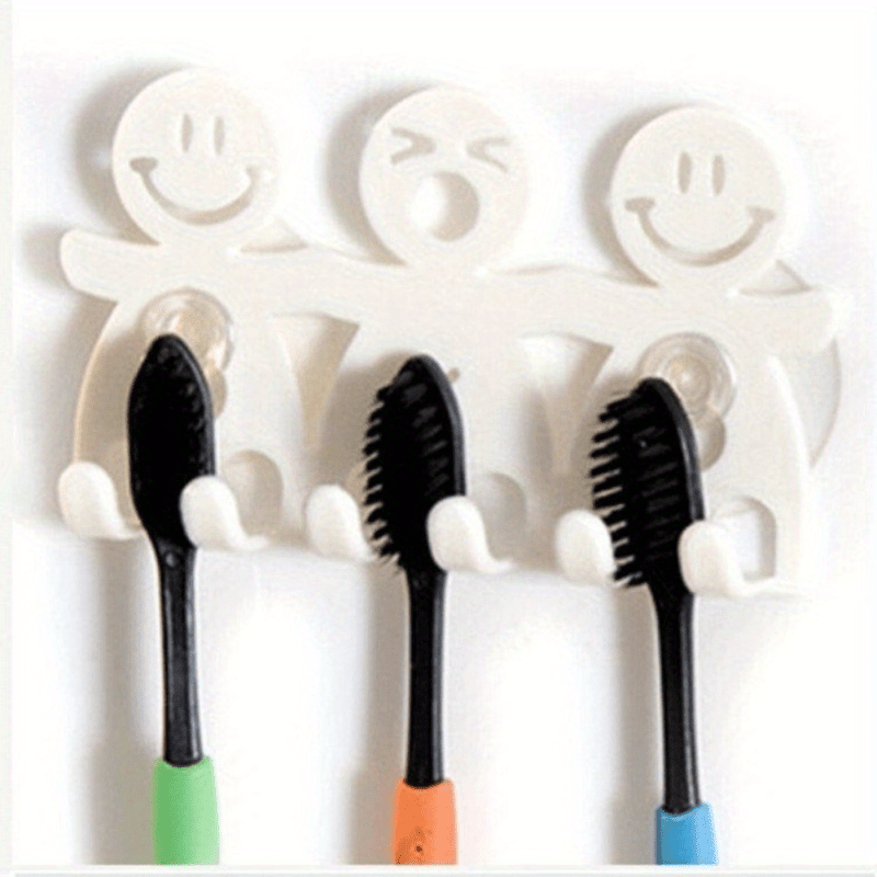 Smile Toothbrush Holder Suction Cup 5 Position