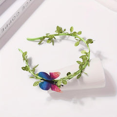 Leaves Embroidered Headband Butterfly Headdress Hair Accessories