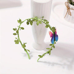 Leaves Embroidered Headband Butterfly Headdress Hair Accessories