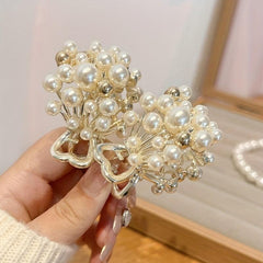 Faux Pearl Hair Claw Ponytail Holder Hair Accessories