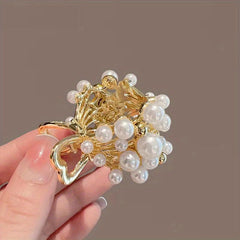 Faux Pearl Hair Claw Ponytail Holder Hair Accessories