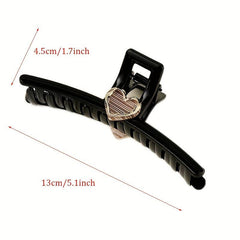 Acrylic Heart Hair Claw Decoration Shark Claw Hair Accessory
