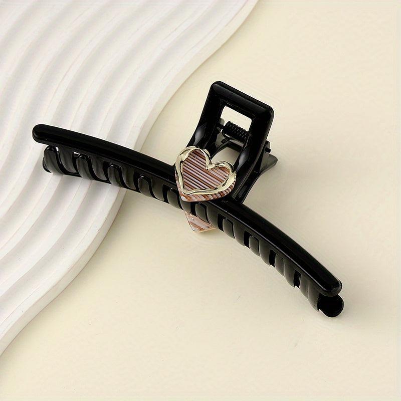 Acrylic Heart Hair Claw Decoration Shark Claw Hair Accessory