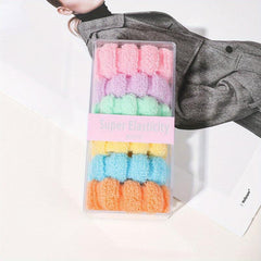 6 Pcs Wide Brim Nylon Hair Tie Retro Style High Elasticity Hair Rope