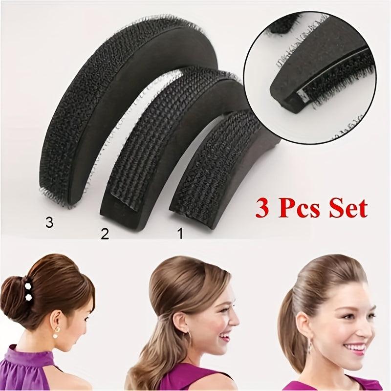 3pcs Invisible Sponge Hair Cashion Hair Styling Tool For Hair Style