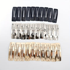 10pcs Solid Hair Snap Clip Casual Daily Headwear for Female