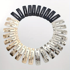 10pcs Solid Hair Snap Clip Casual Daily Headwear for Female