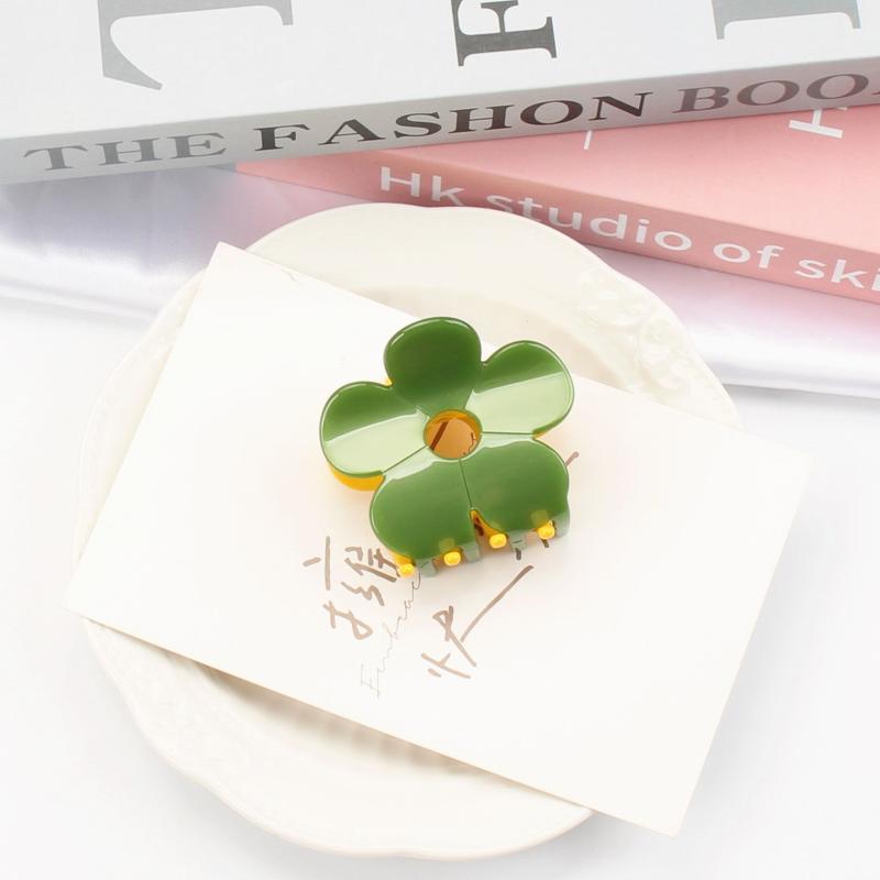Sweet Flower Hair Claw Clip Non Slip Strong Hold Grip