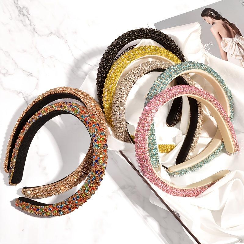 Baroque Banquet Party Hair Hoop Full Rhinestone Hair Accessories