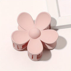 Large Flower Shaped Hair Claw Clip Ponytail Holder for Women Girls