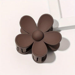 Large Flower Shaped Hair Claw Clip Ponytail Holder for Women Girls