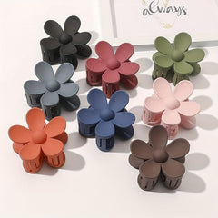 Large Flower Shaped Hair Claw Clip Ponytail Holder for Women Girls