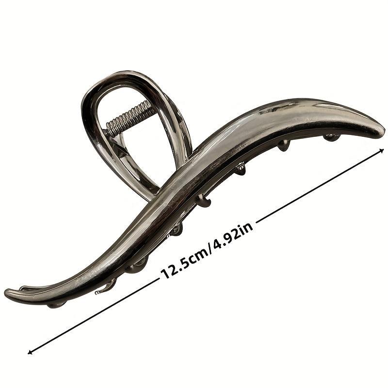 Metal Hair Claw Shark Claw Back Head Hair Clip Y2K Accessory