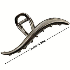 Metal Hair Claw Shark Claw Back Head Hair Clip Y2K Accessory
