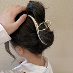 Metal Hair Claw Shark Claw Back Head Hair Clip Y2K Accessory