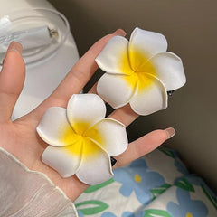6pcs Simulation Flower Hair Clip for Seaside Bridal Hairclip Decor