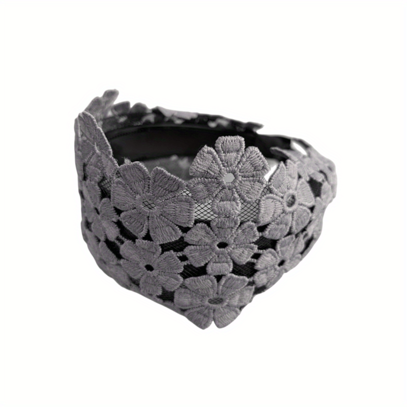 Flower Lace Headband Wide Brimmed Hair Hoop Hair Accessories