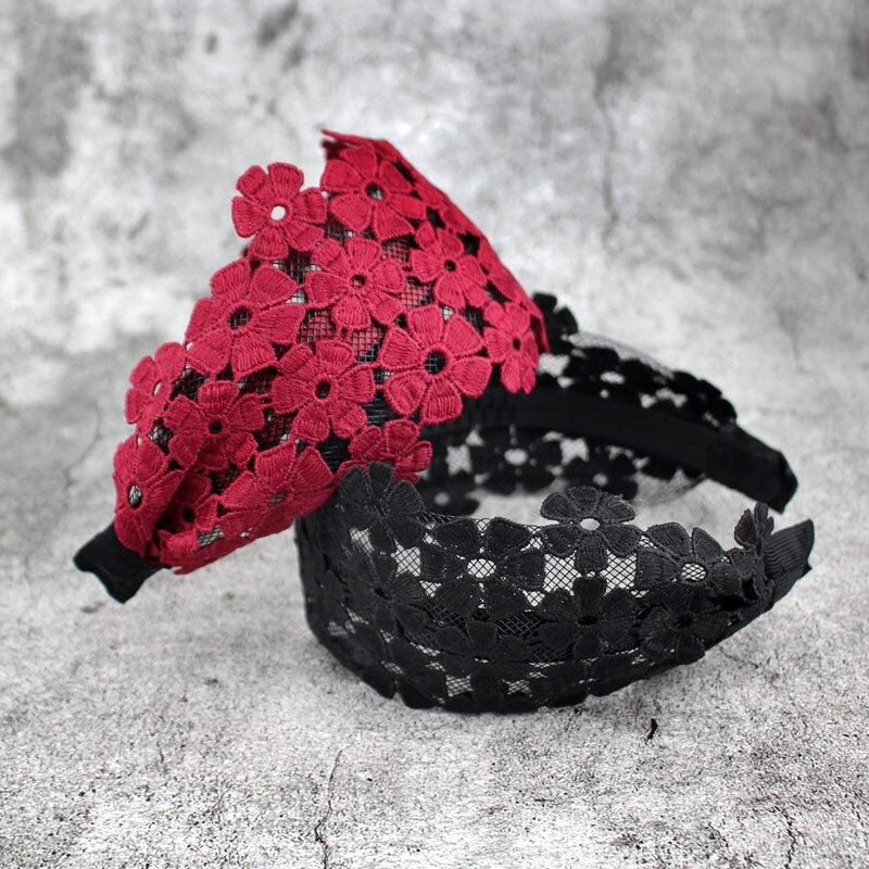 Flower Lace Headband Wide Brimmed Hair Hoop Hair Accessories