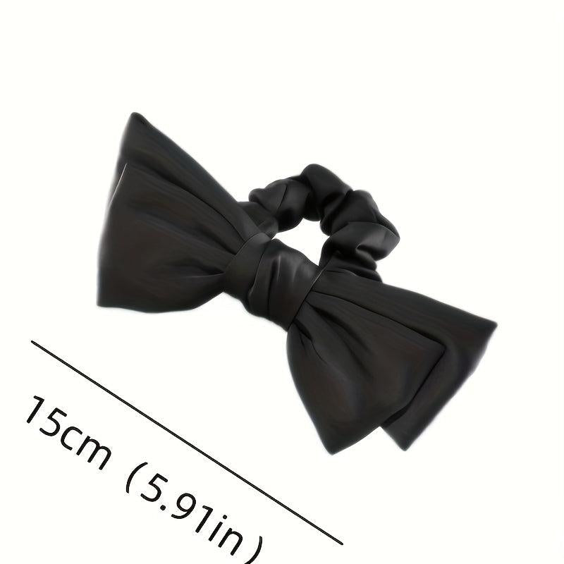 Double Bow Hair Scrunchies Sweet Ponytail Holder