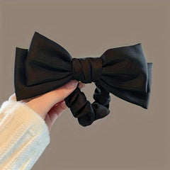 Double Bow Hair Scrunchies Sweet Ponytail Holder