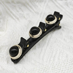Vintage Rhinestone Faux Pearl Hairpin Barrette Hair Accessories
