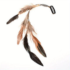 Boho Style Feather Tassel Hair Extension Hair Clip for Women
